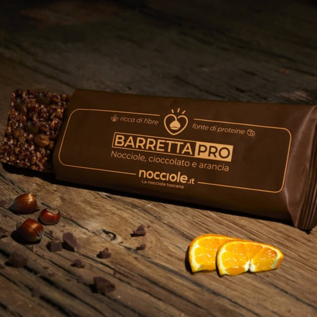 Barretta nocciole e arancia